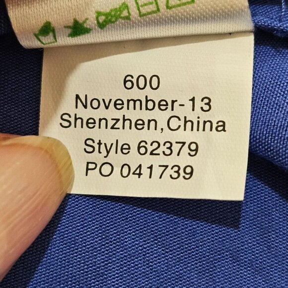 Lilly Pulitzer XS Charlotte Tunic Top Iris Blue Jungle Panel Embroidered Boho - Picture 10 of 11